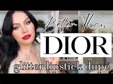 nyx glitter lipstick dior dupe